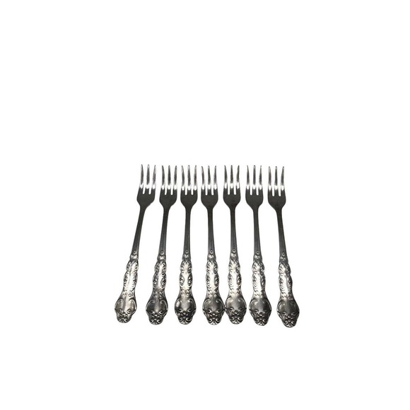 National Stainless Flatware Nancy Japan Forks Relish Olive Fish Long Lot 7 - Picture 4 of 5